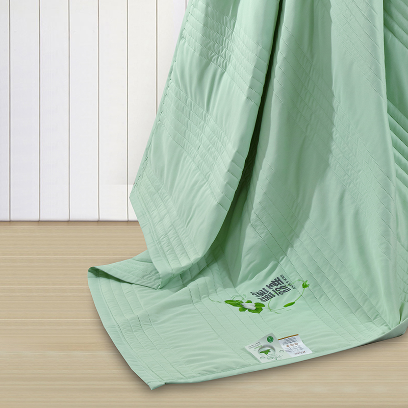 紫韵蚕丝薄荷凉感被S150*200CM（单位：床） 雾雨绿 150*200